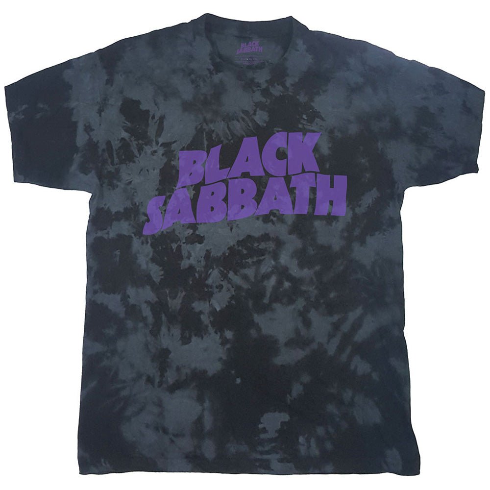 BLACK SABBATH ブラックサバス (OZZY OSBOURNE 追悼 ) - Wavy Logo / タイダイ / Tシャツ / メンズ - PGS